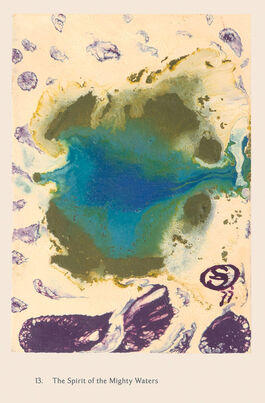 Ithell Colquhoun: 13. The Spirit of the Mighty Waters from Taro: Cups