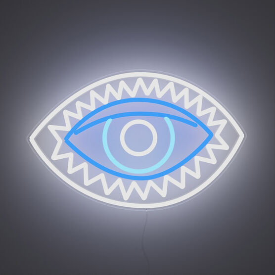 Chila Kumari Singh Burman Eye neon light