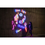 Chila Kumari Singh Burman Eye neon light