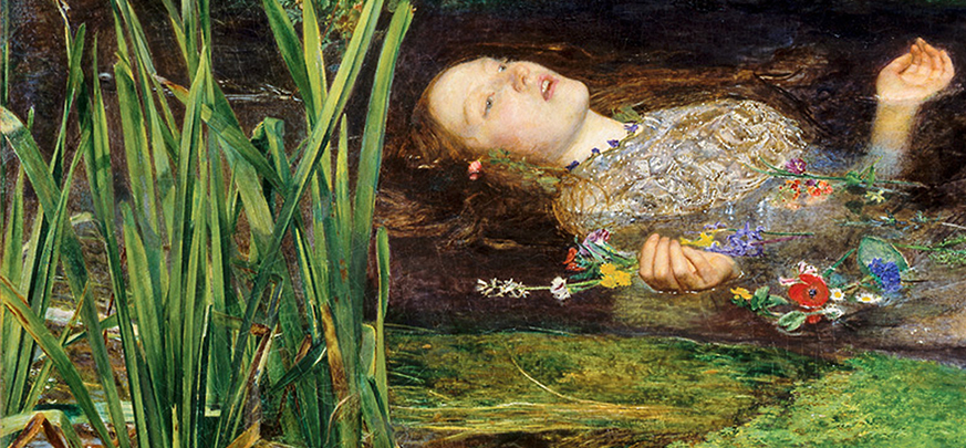 Featured art prints by Pre-Raphelite movement / Featured Image: Dante Gabriel Rossetti: Elizabeth Siddal Study for 'Delia' in 'The Return of Tibullus to Delia'